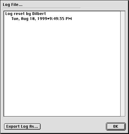 Log File Window