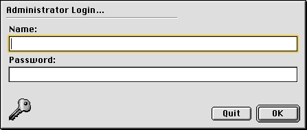 Admin Login Window